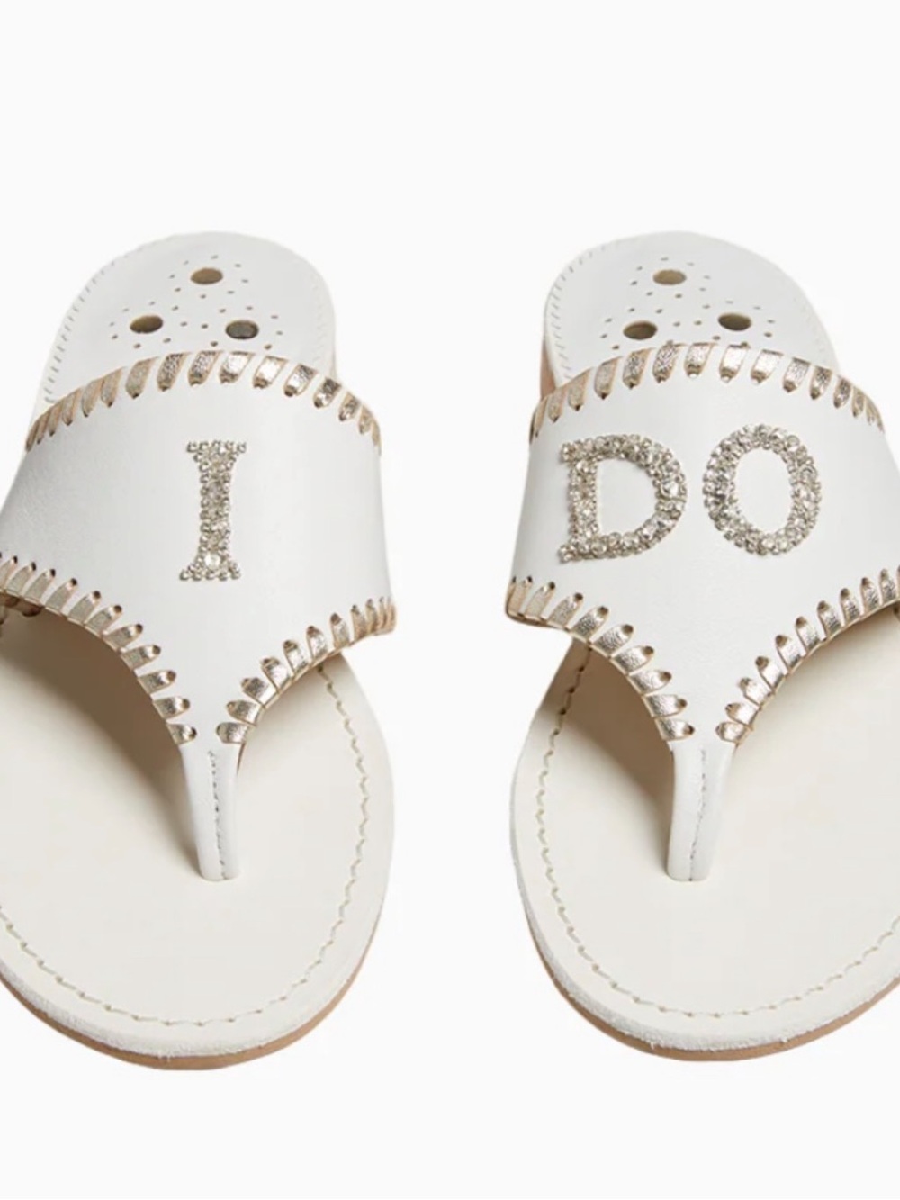 NWT Jack Rogers “I Do” Sandals Sz 8